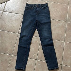 J. Crew Blue Curvy High Rise Skinny Jeans